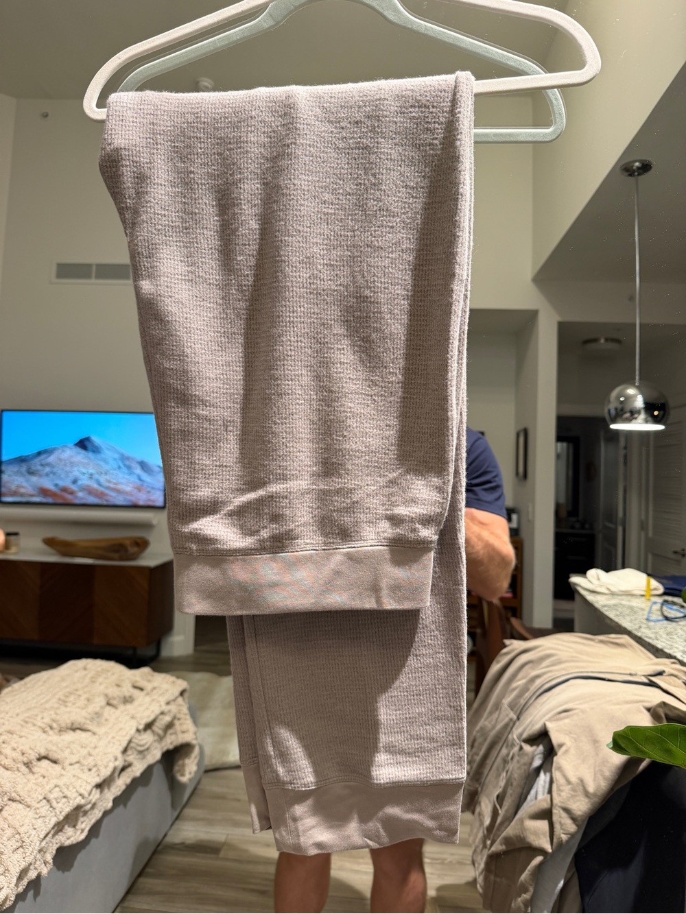 James Perse Thermal Knit Lounge Pant - Dapple Size 4